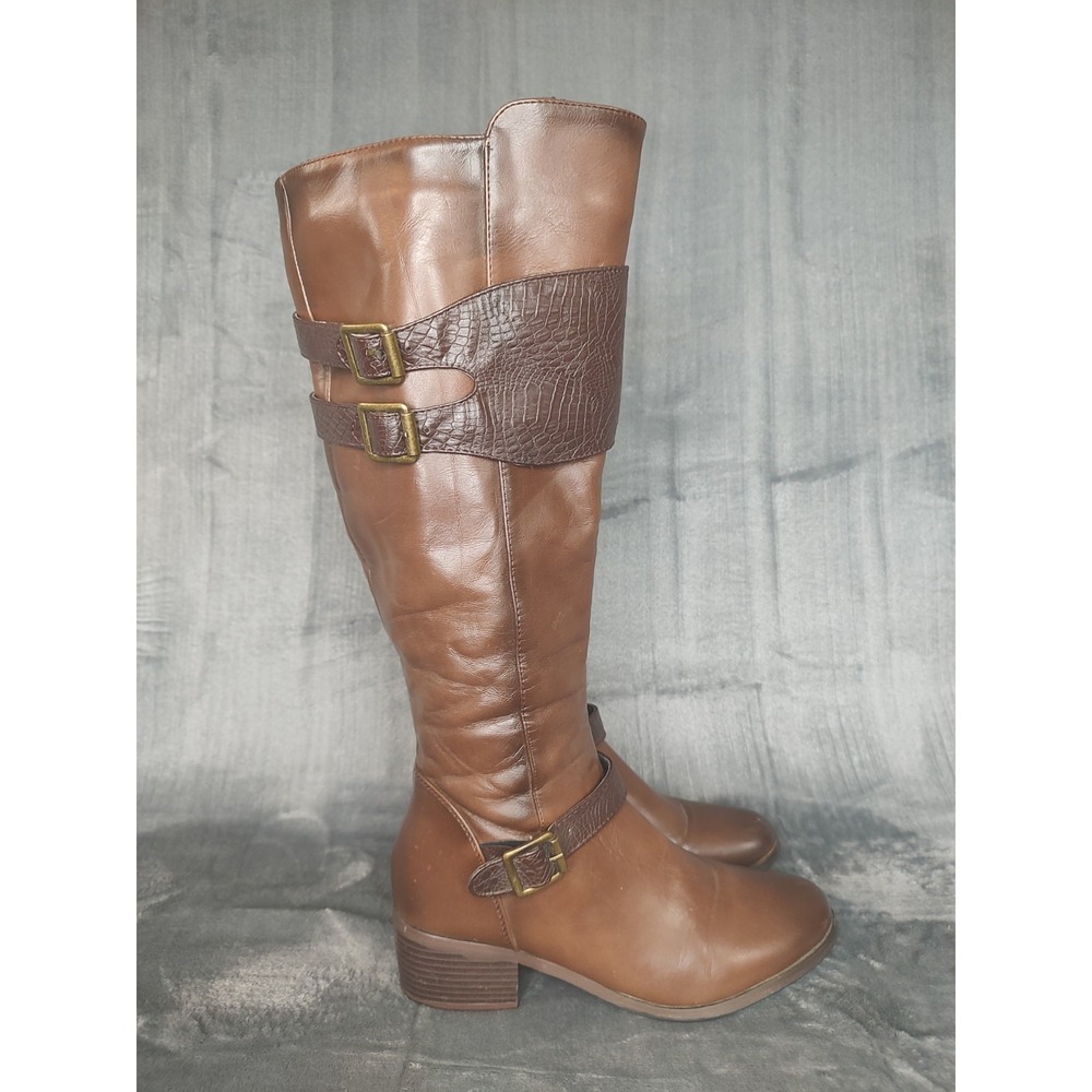Corkeys Wyatt Tennley Buckle Boot Riding Boot‎ Brown Size 8